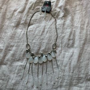 Paparazzi white necklace set